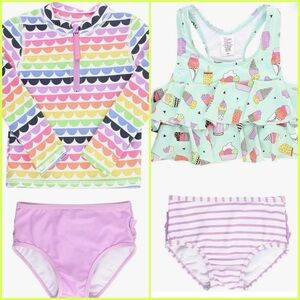 RuffleButts bundle 2 swimsuits toddler girls 2T